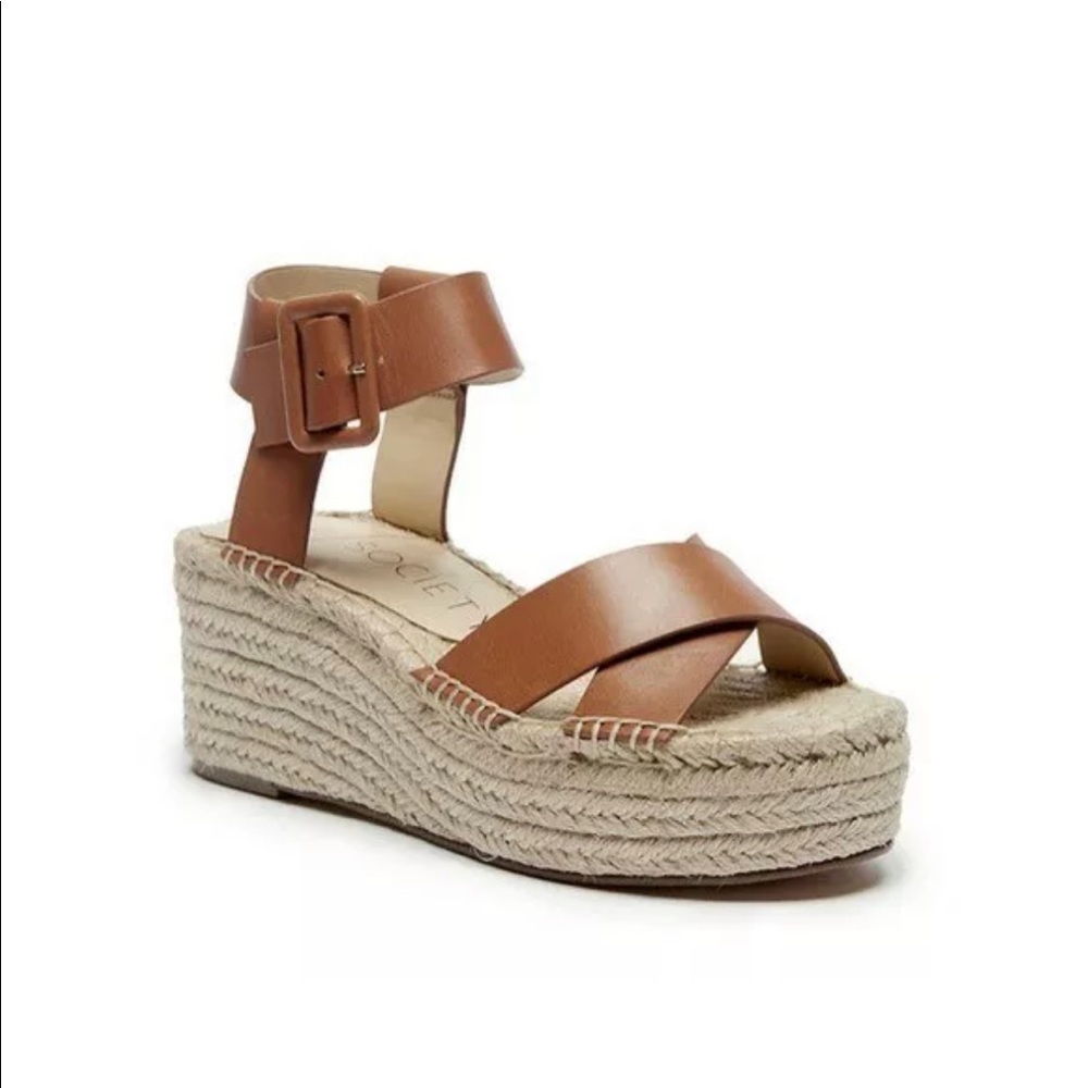 Sole Society Audrina Espadrille Wedge Sandals